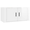 vidaXL Nástenné TV skrinky 2 ks lesklé biele 80x34,5x40 cm