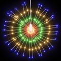 vidaXL Vianočné svietiace hviezdy 140 LED 8 ks viacfarebné 17 cm