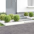 vidaXL Obrubník trávnika 4 ks 100 x 60 x 20 cm Oceľ Biela