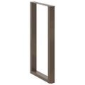 vidaXL Nohy barového stola v tvare U, 2 ks, prírodná oceľ, 60 x (100-101) cm, oceľ