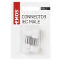 Konektor IEC vidlice skrutkovací uhlový