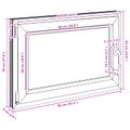 vidaXL Otočné a sklopné okno do suterénu RISOR 100 x 50 cm PVC a sklo