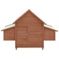 vidaXL Kurín mokka a biely 150x96x110 cm masívne jedľové drevo