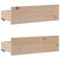 vidaXL Posteľ bez matraca so zásuvkami 140x190 cm borovica