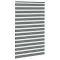 vidaXL Zebra roleta tmavošedá 150x200 cm šírka látky 145,9cm polyester