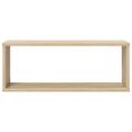 vidaXL Nástenné police 4 ks, dub sonoma 60x15x23 cm, kompozitné drevo