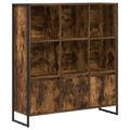 vidaXL Knižnica 99,5 x 30 x 108 cm Kompozitné drevo Dymová dub