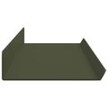vidaXL Závesná polica 4 ks Olivová zelená 80 x 9 x 2,5 cm Oceľ