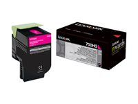 Vysoká výťažnosť - purpurová - originálna - kazeta s farbivom LCCP - pre Lexmark CS310dn, CS310n, CS410dn, CS410dtn, CS410n
