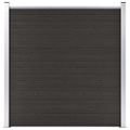vidaXL Plotový panel WPC 180x186 cm čierny