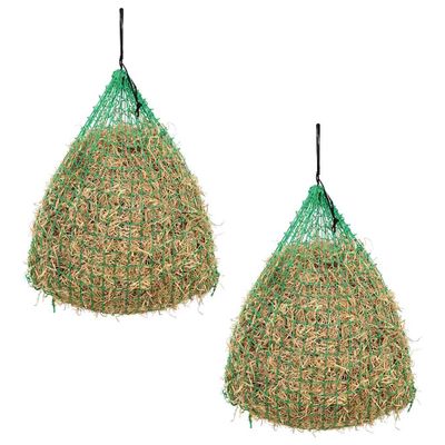 vidaXL Okrúhla sieťka na seno, 2ks, 1x1 m, PP