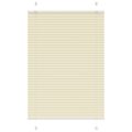 vidaXL plisovaná roleta krémová 90x150 cm Šírka látky 89,4 cm