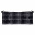 vidaXL Podložky na záhradnú lavičku2 ks čierne kocky 120x50x7 cm látka