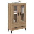 vidaXL Highboard Remeselný dub 69,5 x 31 x 115 cm Kompozitné drevo