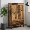 vidaXL Highboard Staré drevo 70 x 31 x 115 cm Kompozitné drevo
