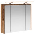 vidaXL Kúpeľňová zrkadlová skrinka Staré drevo 73,5 x 16 x 62,5 cm