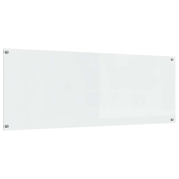 vidaXL Kuchynský obklad Priehľadná 110 x 40 cm tvrdené sklo