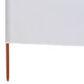 vidaXL 9-panelová zábrana proti vetru látková 1200x160 cm piesková a biela