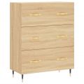 vidaXL Vysoká skrinka dub sonoma 69,5x34x180 cm spracované drevo