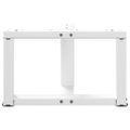 vidaXL Nohy konferenčného stolíka v tvare T, 2 ks, biele, 40x25x(30-31) cm, oceľové