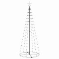 vidaXL Vianočný stromček, kužeľ, 100 LED studené biele svetlo 70x180cm