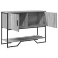 vidaXL Konzolový stolík sivý sonoma 100x35x74,5 cm kompozitné drevo