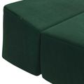 vidaXL Skladacia pohovka na spaní Tmavozelená 200 x 70 x 15 cm Zamat