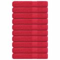 vidaXL Saunové osušky FROGN 10 ks červené 80x200 cm 360 g/m²