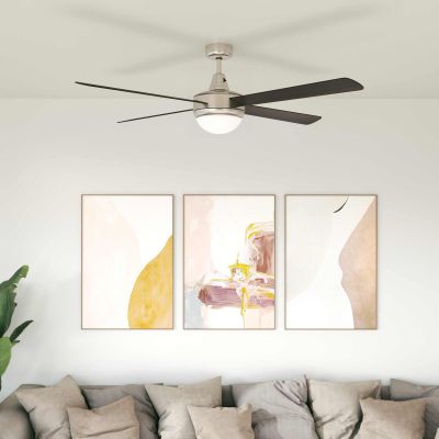 vidaXL Stropný ventilátor s osvetlením a diaľkovým ovládaním Ø 130 cm