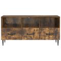 vidaXL TV skrinka Dymový dub 102 x 34,5 x 50 cm Kompozitné drevo