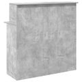 vidaXL Recepčný stôl betónovo sivý 100x50x103,5 cm kompozitné drevo