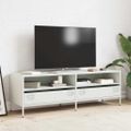 vidaXL TV skrinka biela 135x39x43,5 cm oceľ valcovaná za studena