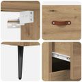 vidaXL Highboard Remeselný dub 69,5 x 34 x 180 cm Kompozitné drevo