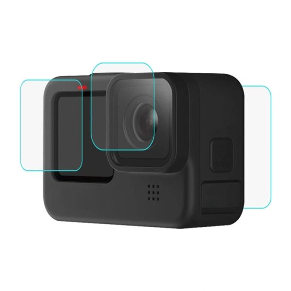Ochranná fólia z tvrdeného skla Puluz 9H pre GoPro HERO 12/11/10 – čierna