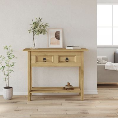 vidaXL Konzolový stolík Mexická borovica Corona Range 93x34,5x73 cm
