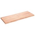 vidaXL Stolová doska bledohnedá 160x60x(2-6) cm ošetrený masívny dub