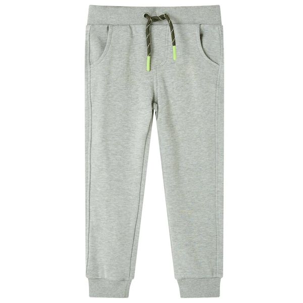 vidaXL Detské tepláky svetlé kaki 104