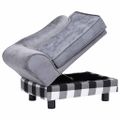 vidaXL Pohovka pre psa, sivá 57x34x36 cm, plyš