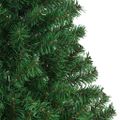 vidaXL Umelý vianočný stromček Zelená 240 cm PVC a Oceľ a Plast