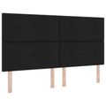 vidaXL Posteľ boxspring s matracom Čierna 180 x 200 cm Látka
