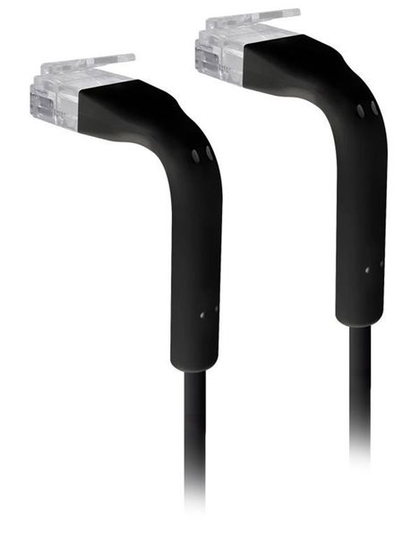 Ubiquiti U-Cable-Patch-RJ45-BK-50, Ethernet Patch Kábel, 0,1m (0,22m s konektormi), Cat6, čierny (50ks)