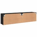vidaXL TV skrinky nástenné 2 ks čierne 80x30x41 cm
