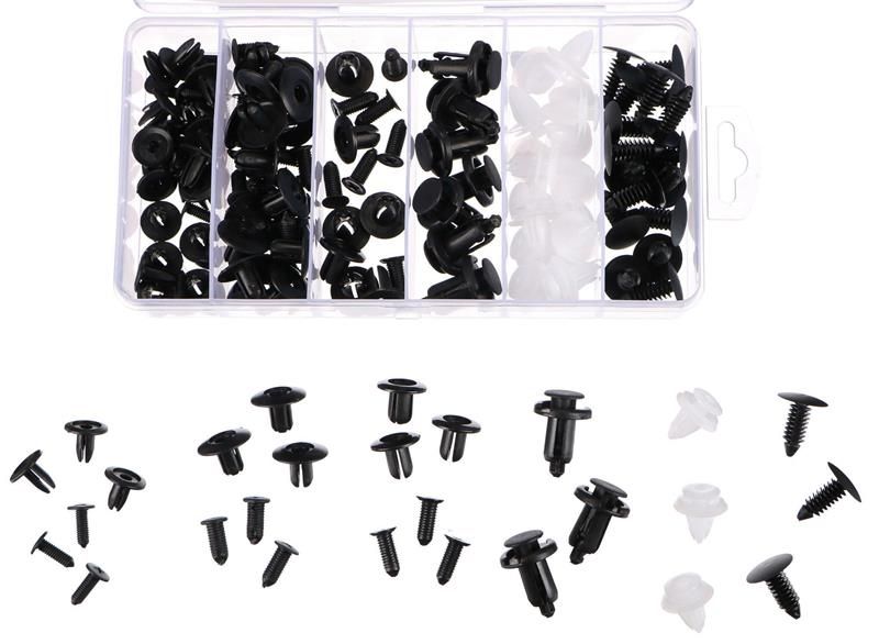 Sada zástrčiek, príchytkov a kolíkov na čalúnenie vozidiel MECHNIC TRIM CLIP SET 100 SIXTOL