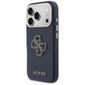 Guess HC PU FW RESIN LOGO BLUE puzdro pre iPhone 17 Pro 6,3"