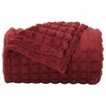 vidaXL Deka Bordeaux červená 270 x 240 cm 1.69 kg Flís