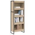 vidaXL Knižnica 60 x 30 x 155 cm Kompozitné drevo Sonoma