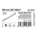 Stierač FLAT BULK (BOLT) 22"/550mm