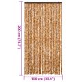 vidaXL Záves proti hmyzu okrový a biely 100x200 cm ženilka