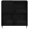 vidaXL Skrinka na gramofónové platne Čierny dub 85 x 38 x 89 cm