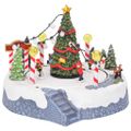vidaXL Vianočná dekorácia dediny 22 x 21,5 x 17 cm Plast Viacfarebný